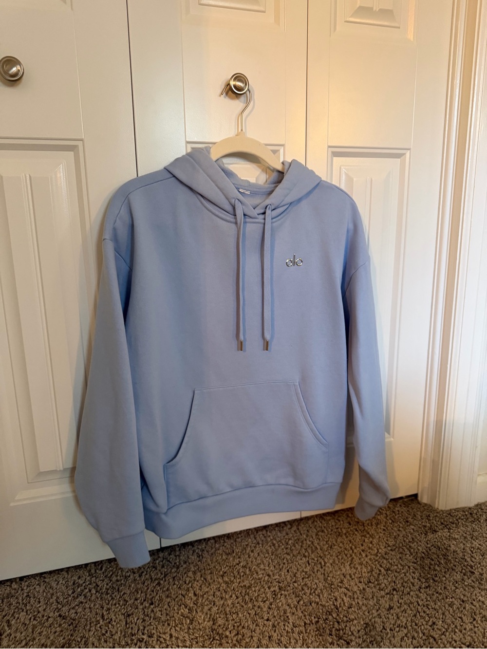 Alo Accolade Hoodie in Pale Blue